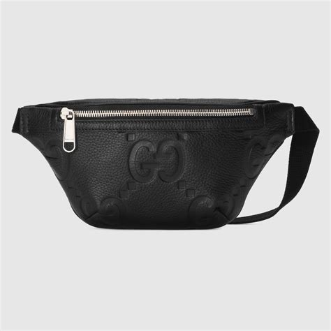 gucci marsupio|Marsupio con jumbo GG in pelle nera .